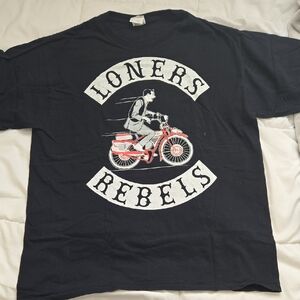 Black Motorcycle Graphic Tee